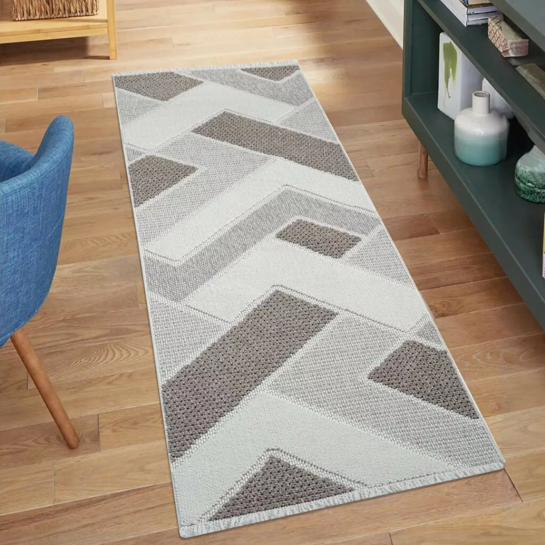 Carpet City Teppich »LINDO 8877«, rechteckig, Kurzflor, Hochtief-Muster/ 3D günstig online kaufen