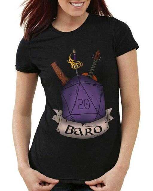 style3 T-Shirt Würfel Bard dungeon and tabletop dragons d20 pen paper rolle günstig online kaufen