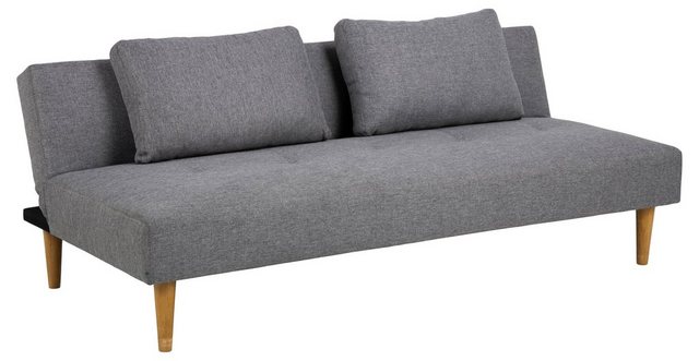 ACTONA GROUP Schlafsofa in Grau, Polyester, Rubberwood - 180x74x86cm (BxHxT günstig online kaufen