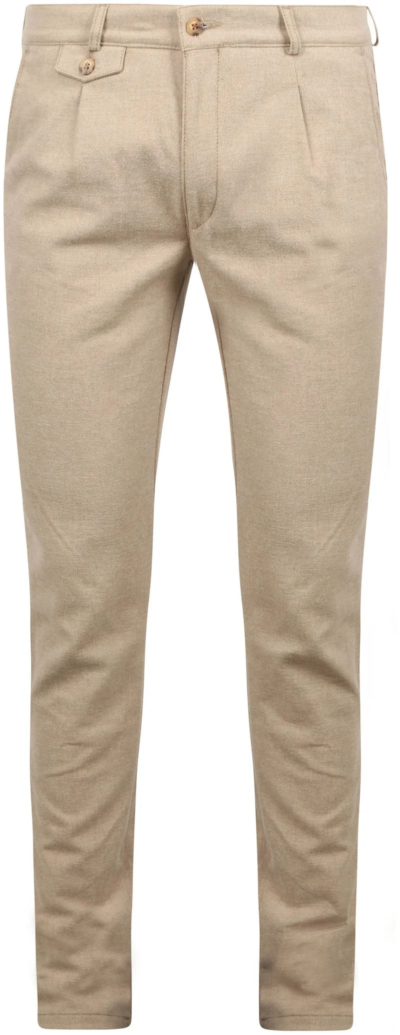 Suitable Chino Pico Pleat Flanel Sand - Größe 26 günstig online kaufen