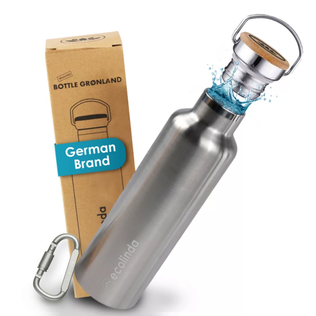 Thermosflasche Aus Edelstahl Grønland 750ml Inkl. Karabiner günstig online kaufen
