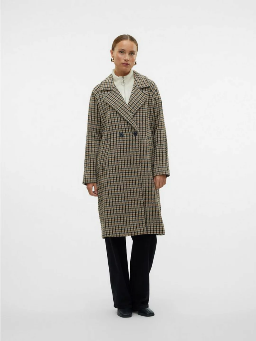 Vero Moda Langmantel VMHANNAH LONG WOOL CHECK COAT GA BOO günstig online kaufen