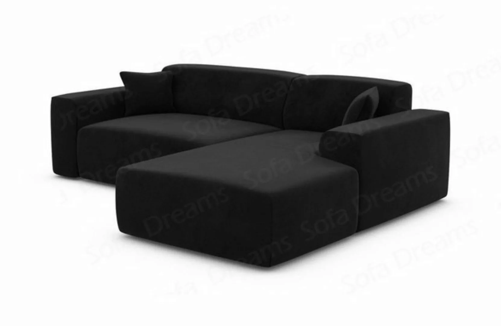 Sofa Dreams Ecksofa Design Samt Stoff Sofa Mallorca L Form kurz Modern Stof günstig online kaufen