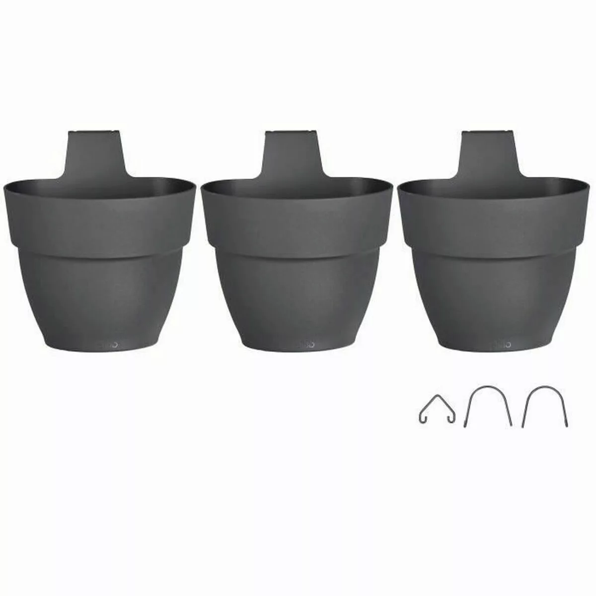 Elho Vertikaler Garten Vibia Campana  Ø 21 cm Anthrazit günstig online kaufen