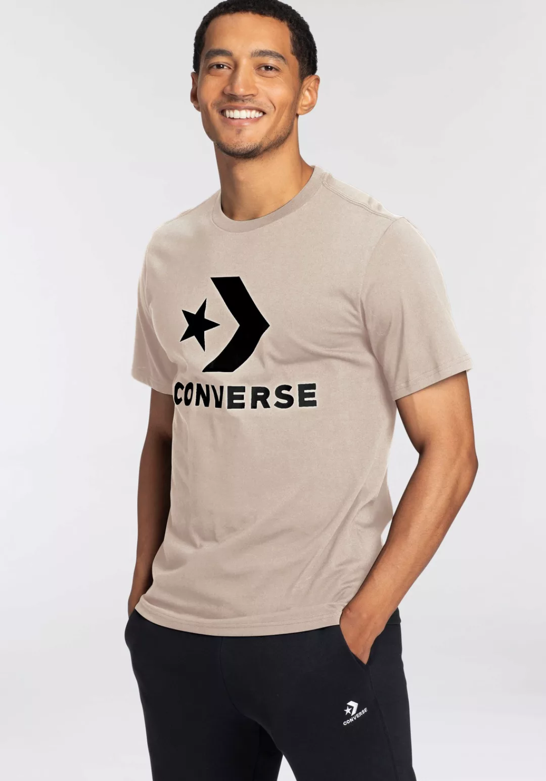 Converse T-Shirt "CONVERSE GO-TO STAR CHEVRON LOGO STANDARD-FIT T-SHIRT", U günstig online kaufen