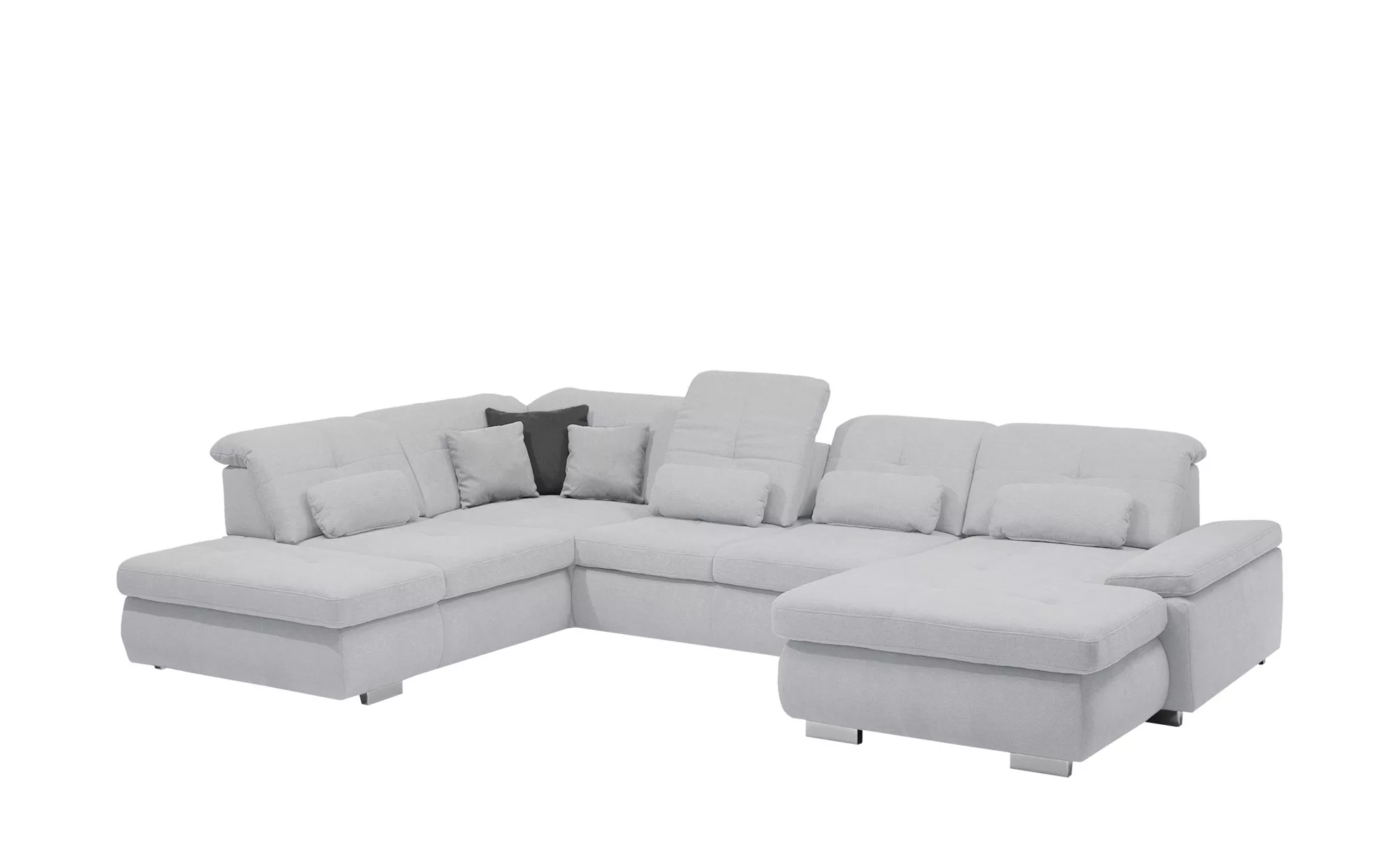 Lounge Collection Wohnlandschaft Flachgewebe  Affair ¦ grau ¦ Maße (cm): B: günstig online kaufen