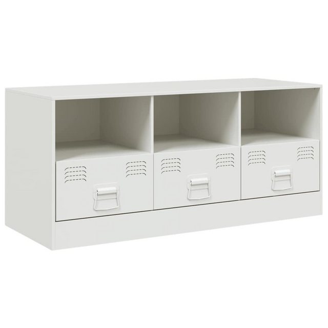 vidaXL TV-Schrank TV-Schrank Weiß 99x39x44 cm Stahl (1-St) günstig online kaufen