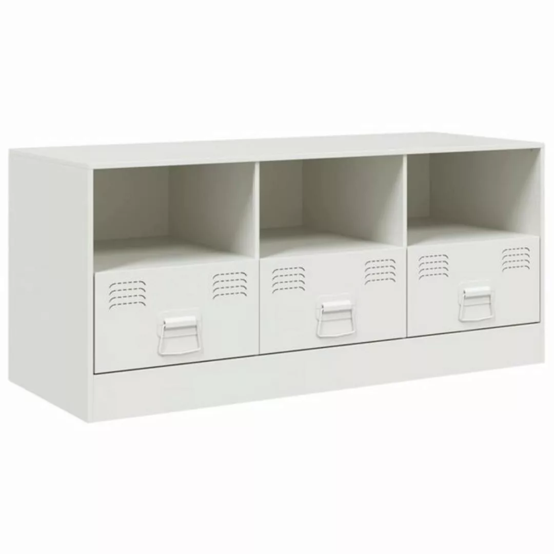 vidaXL TV-Schrank TV-Schrank Weiß 99x39x44 cm Stahl (1-St) günstig online kaufen