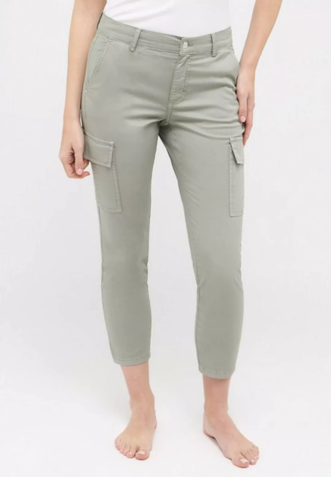 ANGELS Stoffhose Hose Cici Crop Slit Cargo mit Summer Cotton günstig online kaufen