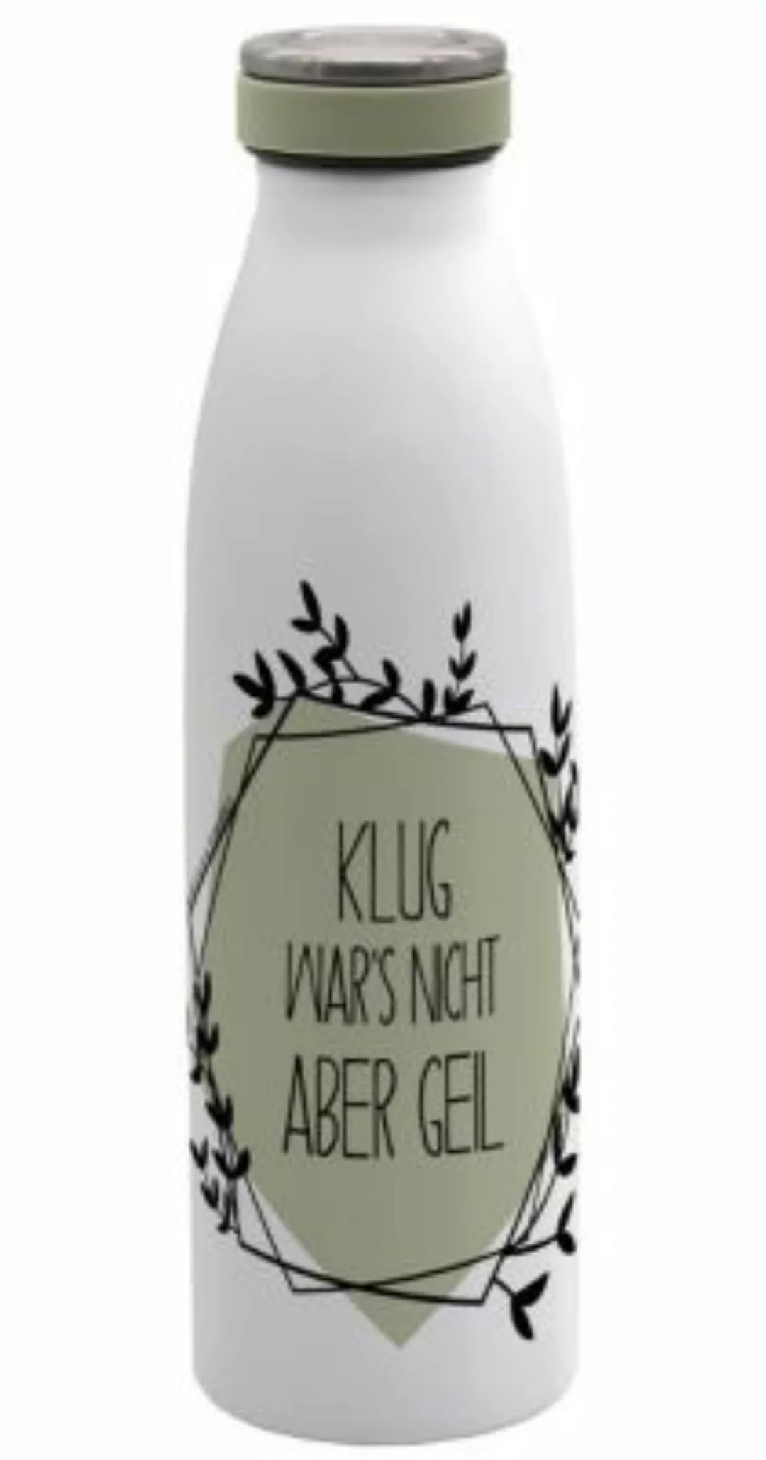 Geda Labels Isolierflasche Klug wars nicht aber geil 500ml Isolierflaschen günstig online kaufen