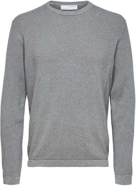 SELECTED HOMME Rundhalspullover ROCKS KNIT CREW NECK günstig online kaufen