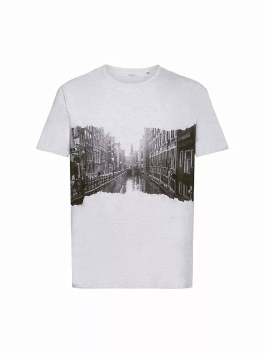 edc by Esprit T-Shirt Bedrucktes T-Shirt aus Slub-Jersey (1-tlg) günstig online kaufen