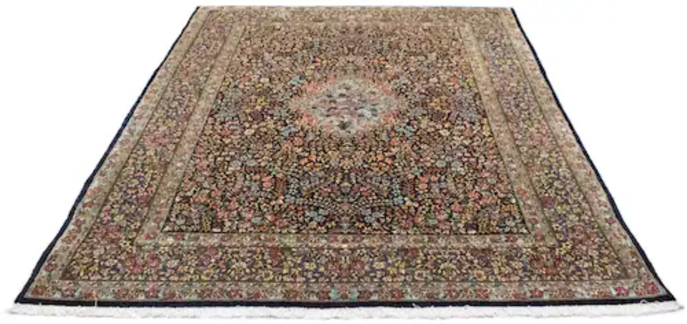 morgenland Wollteppich »Rafsanjan Teppich handgeknüpft dunkelblau«, rechtec günstig online kaufen
