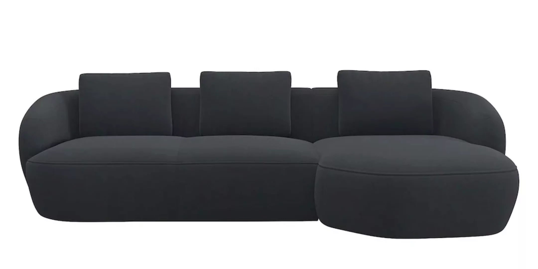 FLEXLUX Wohnlandschaft "Torino, rund, L-Form, Sofa-Ecke mit Recamiere, Long günstig online kaufen