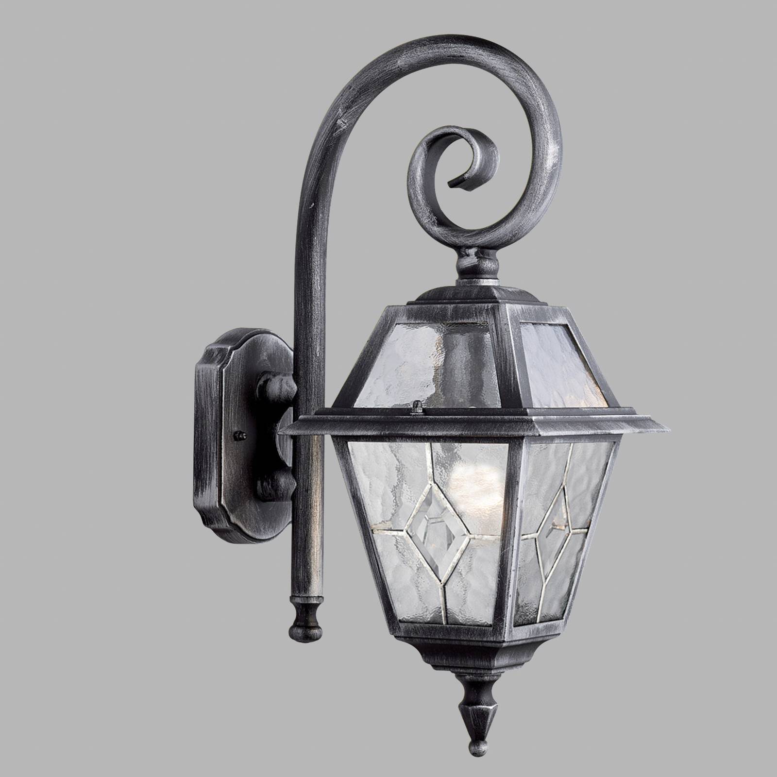 Außenwandlampe Genoa mit Bleiglas, IP44 günstig online kaufen