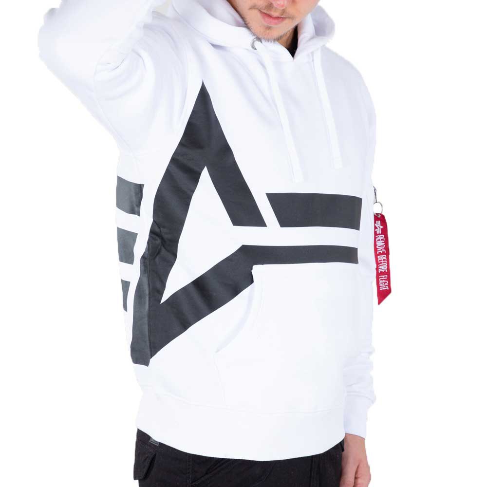 Alpha Industries Side Logo Pullover 3XL White günstig online kaufen