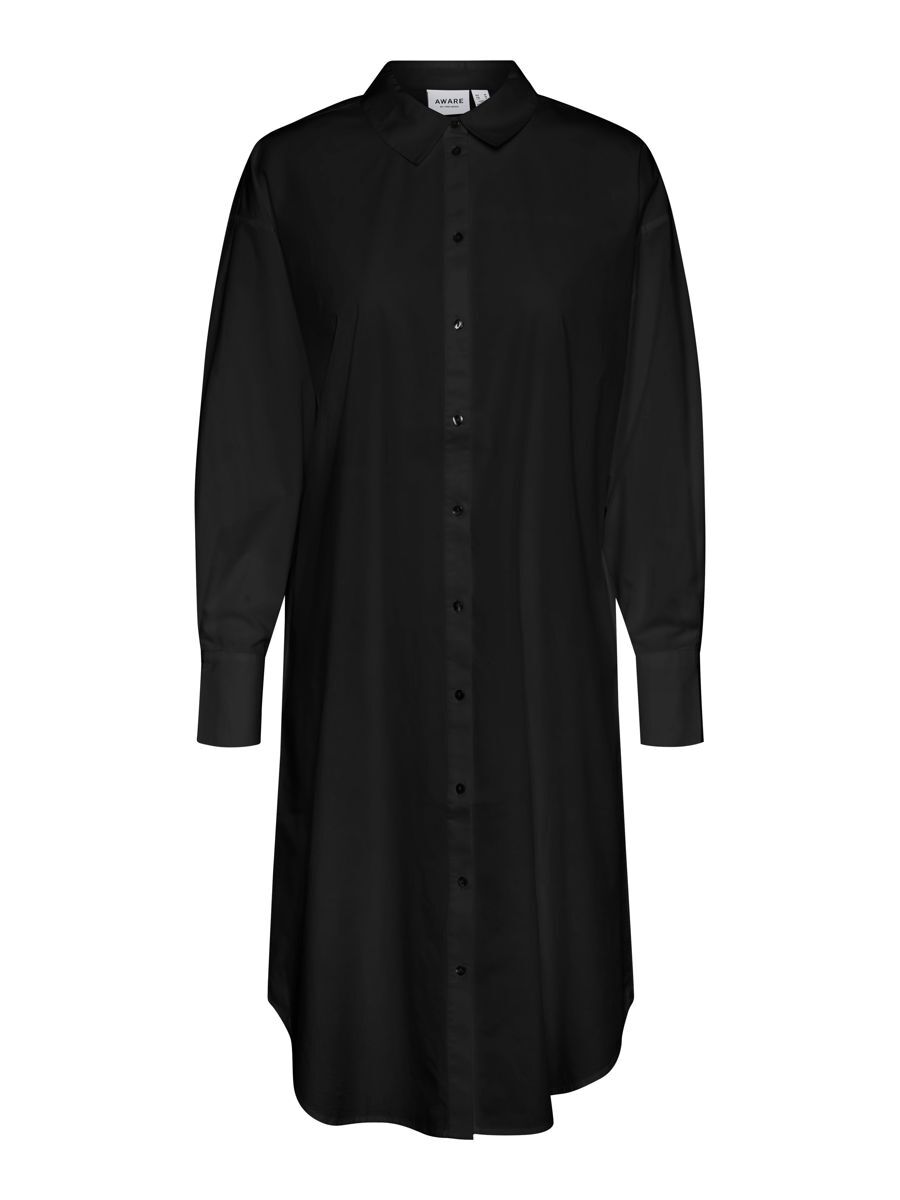 VERO MODA Hemd- Kleid Damen Schwarz günstig online kaufen