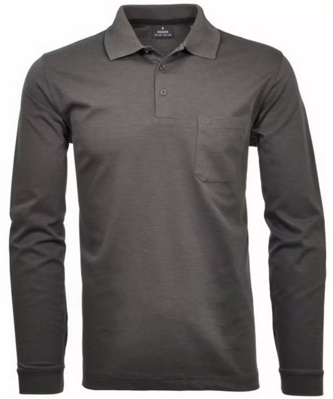 RAGMAN Langarm-Poloshirt Softknit-Polo langarm (1-tlg) günstig online kaufen