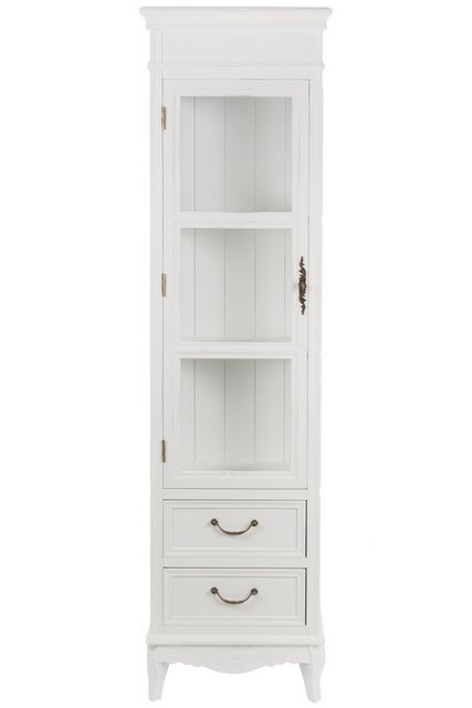 Wohnando Vitrine Schmaler Vitrinenschrank "Melody" im modernen Shabby Landh günstig online kaufen