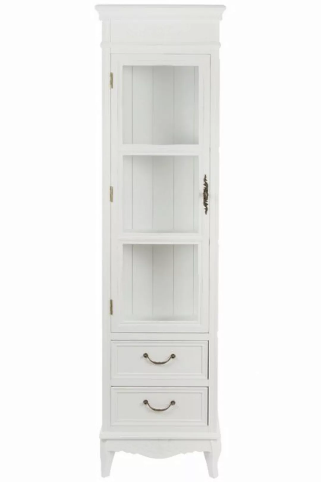 Wohnando Vitrine Schmaler Vitrinenschrank "Melody" im modernen Shabby Landh günstig online kaufen