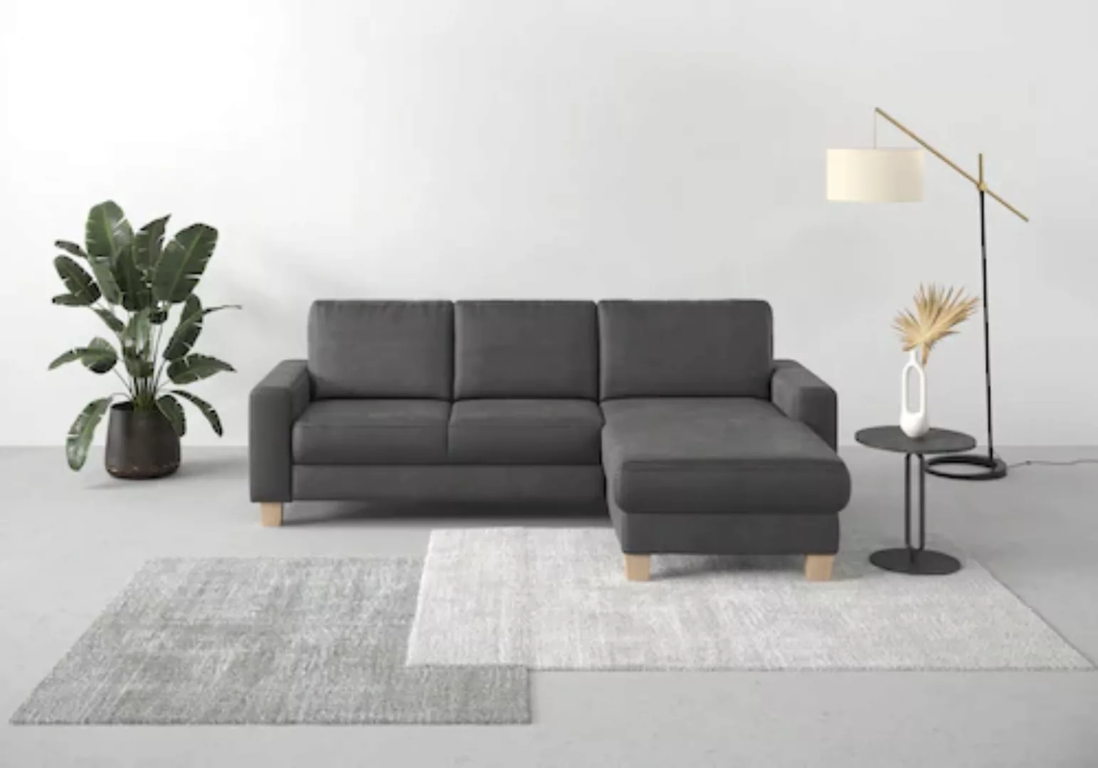 Home affaire Ecksofa »Summer L-Form«, mit Recamiere, mit oder ohne Bettfunk günstig online kaufen
