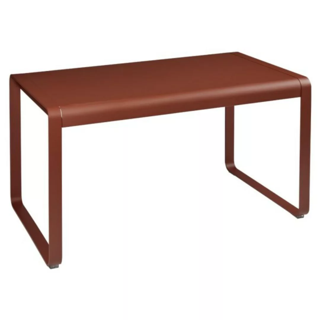 Bellevie Outdoor Tisch Ockerrot 140 x 80 cm günstig online kaufen