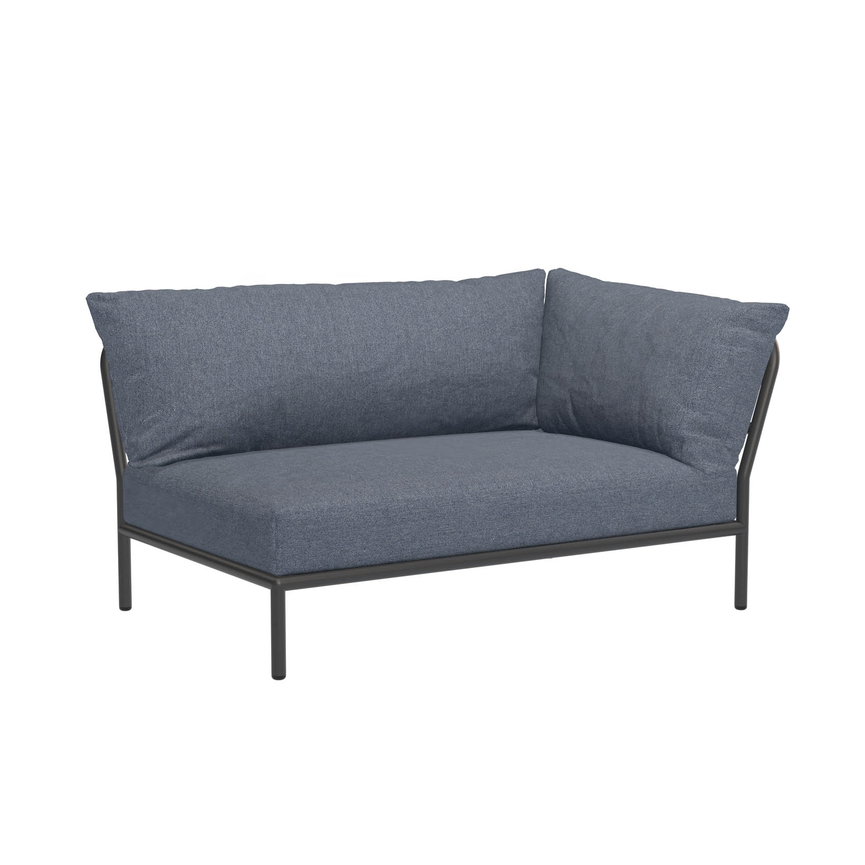 LEVEL2 Outdoor Sofa Lounge-Modul 2 Sky Dunkelgrau Rechts günstig online kaufen