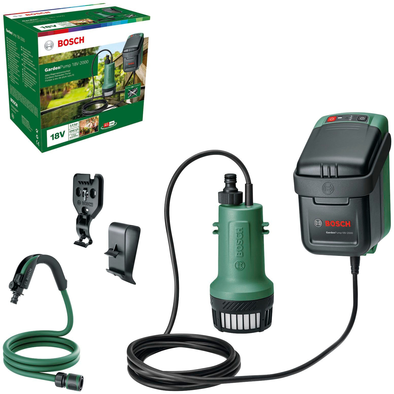 Bosch Home & Garden Akku-Gartenpumpe "GardenPump 18V-2000", ohne Akku günstig online kaufen