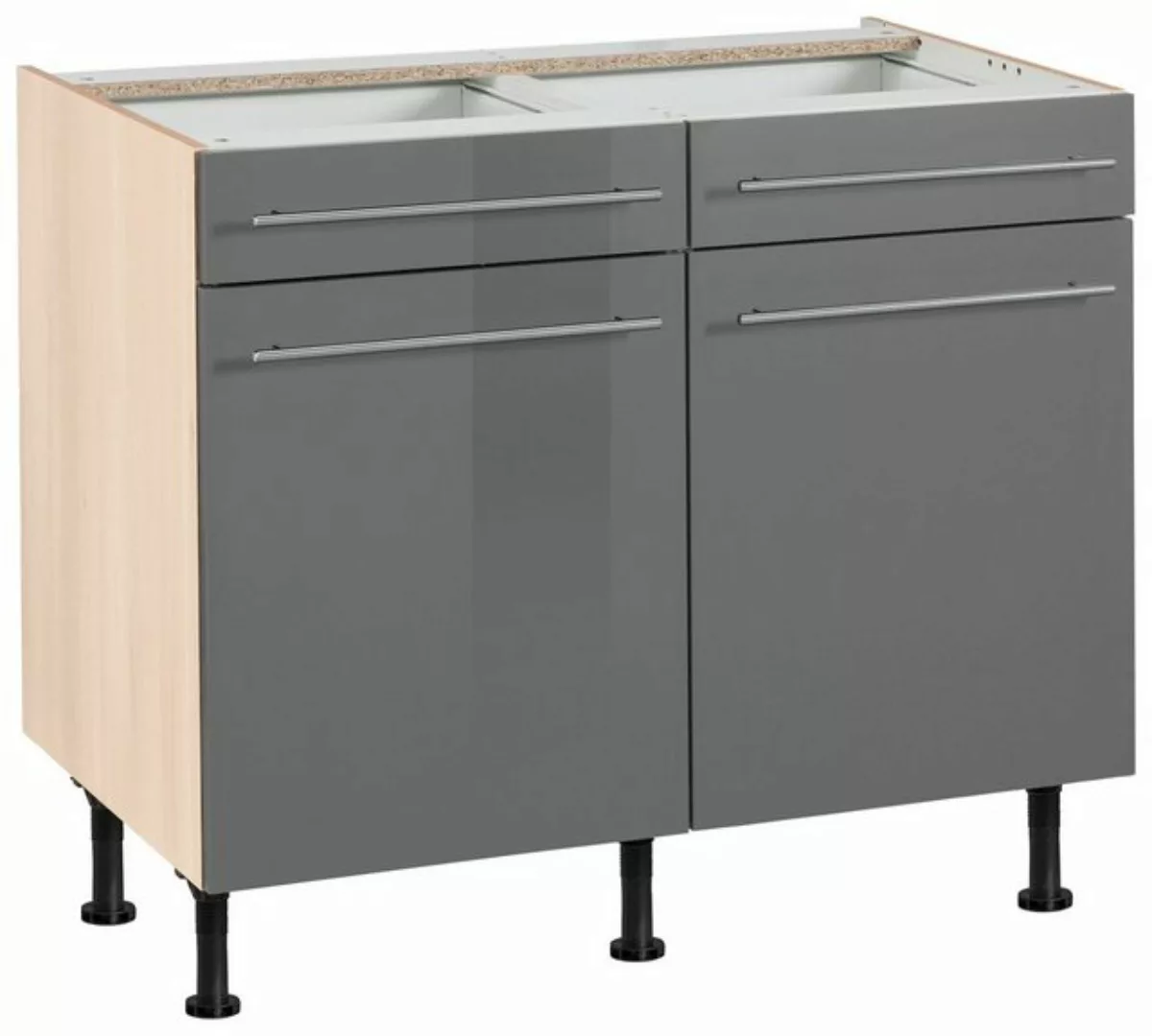 OPTIFIT Unterschrank Bern 100 cm breit, mit 2 Türen, 2 Schubkästen, höhenve günstig online kaufen