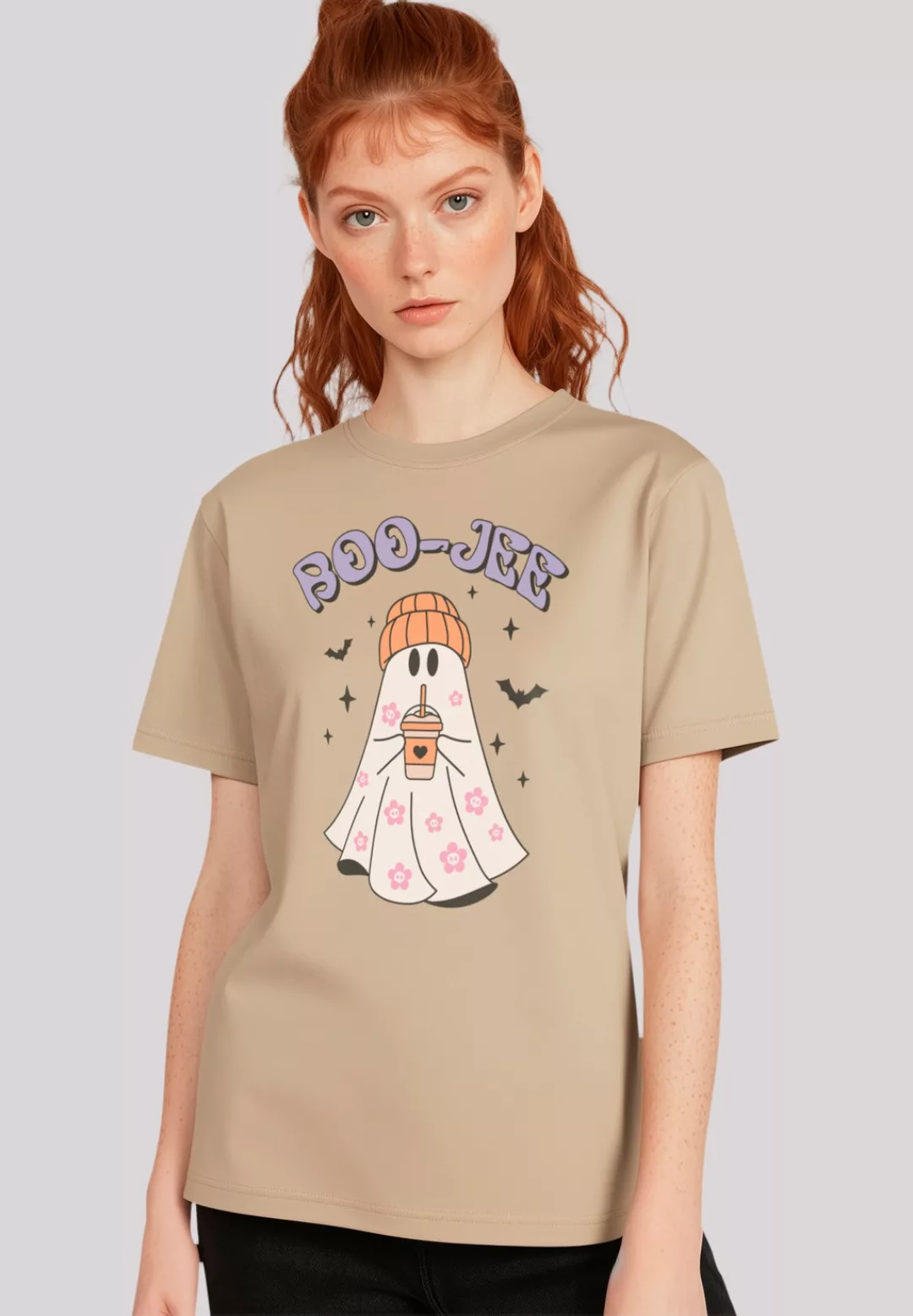 F4NT4STIC T-Shirt "Retro Halloween Boo Jee Coffee", Premium Qualität, Hallo günstig online kaufen