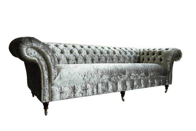 JVmoebel Chesterfield-Sofa Chesterfield Textil Sofa Couch Polster XXL Big 4 günstig online kaufen