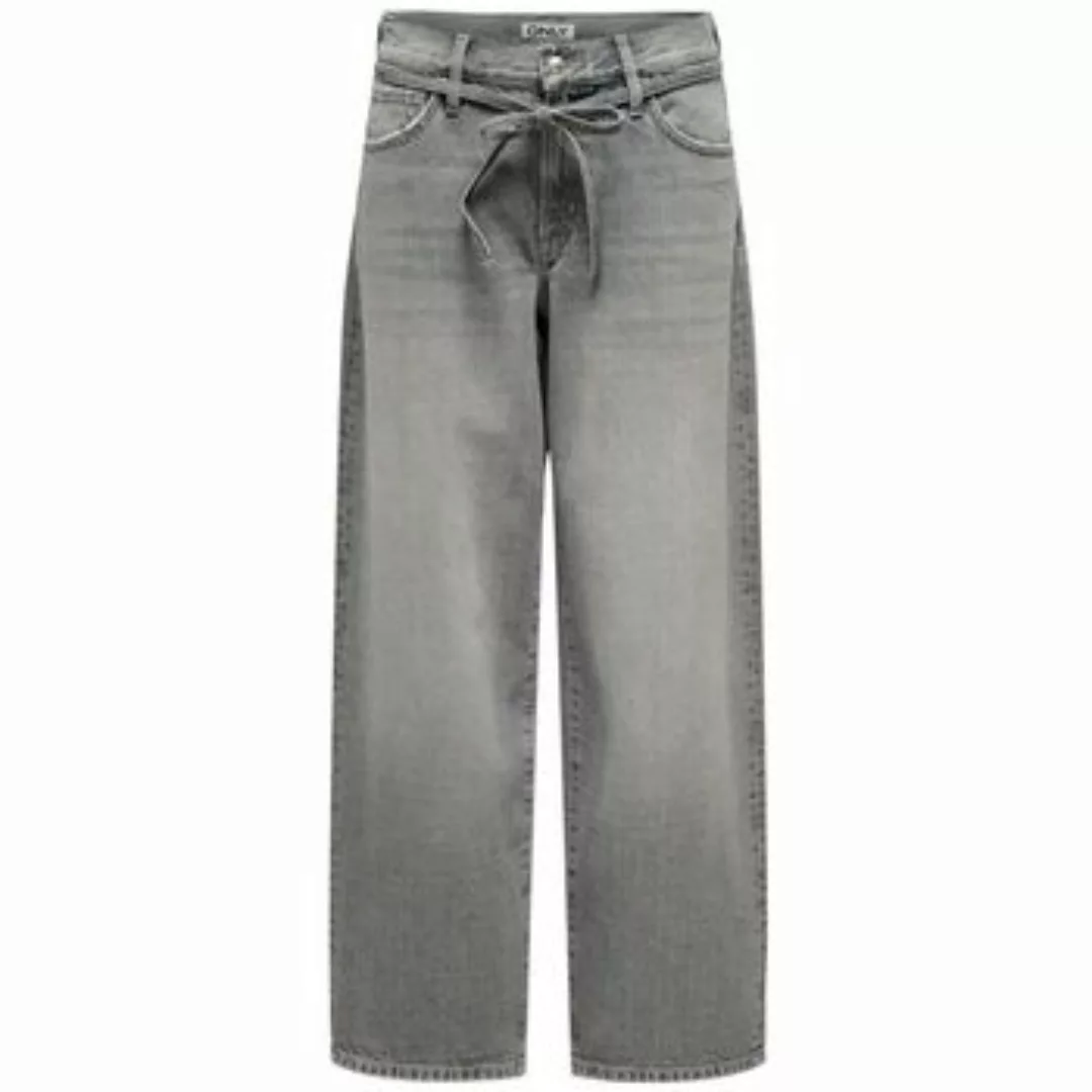 Only  Jeans 15338246 ONLGIANNA MW STRAIGHT-DENIM GREY günstig online kaufen