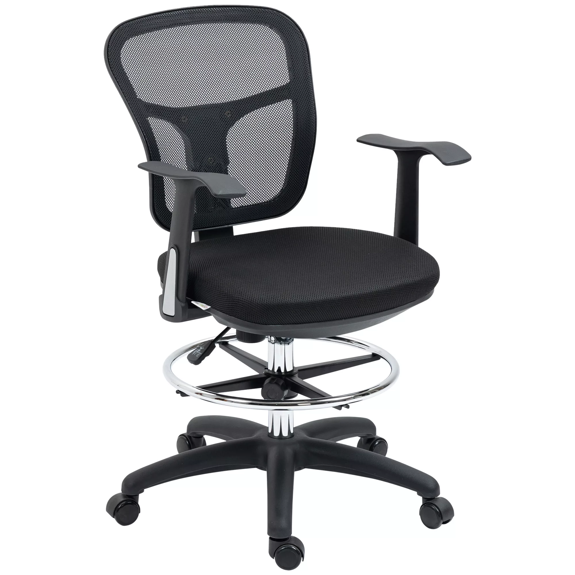 Vinsetto Bürostuhl, Ergonomischer Zeichenstuhl, 95-115 cm Computerstuhl mit günstig online kaufen