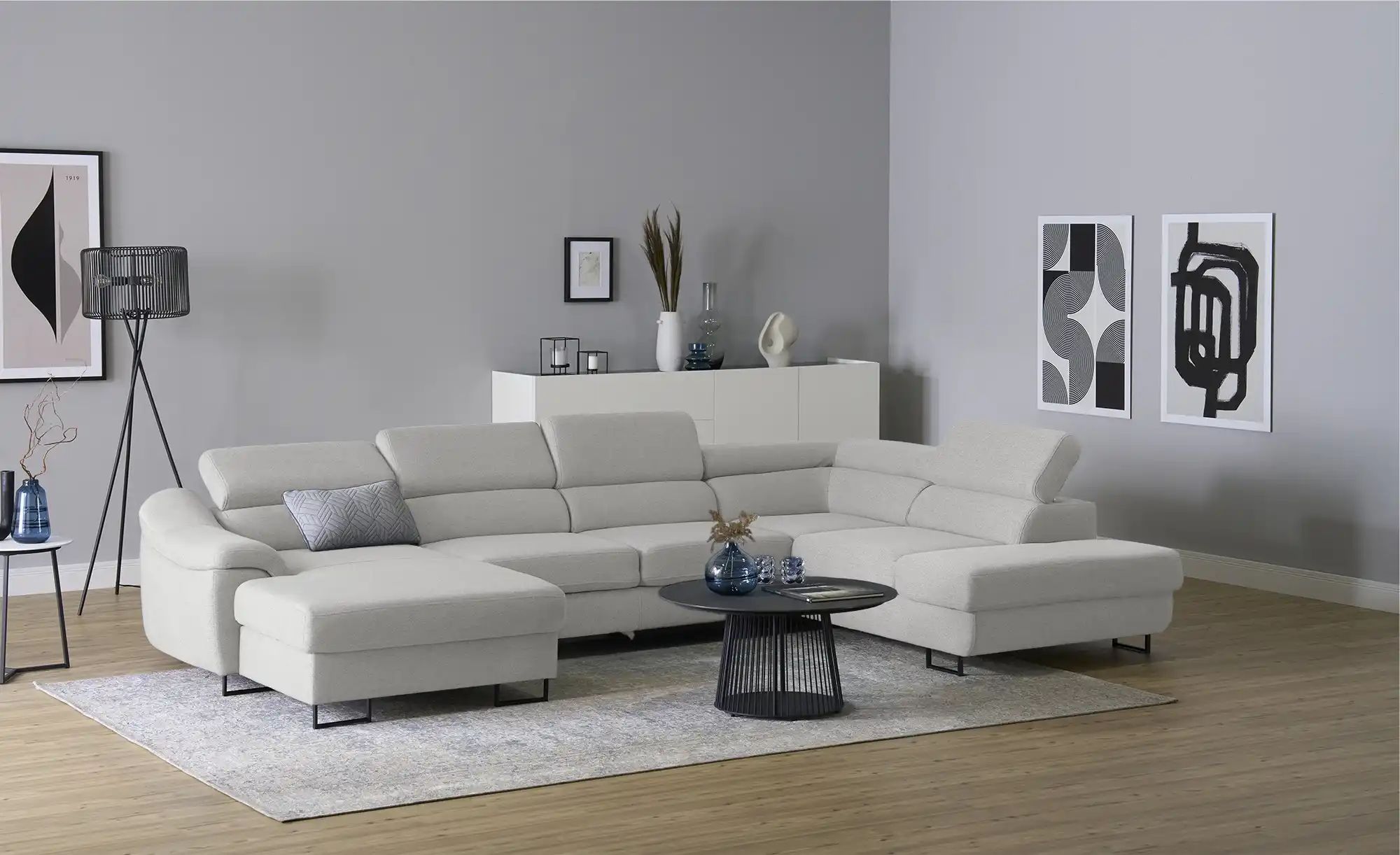 switch Ecksofa  Lavos ¦ grau ¦ Maße (cm): B: 346 H: 85 T: 221.0 Polstermöbe günstig online kaufen
