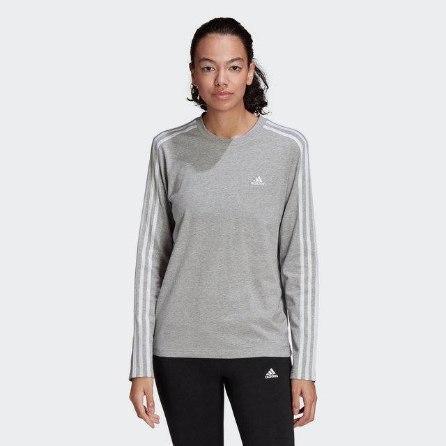 adidas Sportswear Langarmshirt ESSENTIALS 3STREIFEN LONGSLEEVE günstig online kaufen