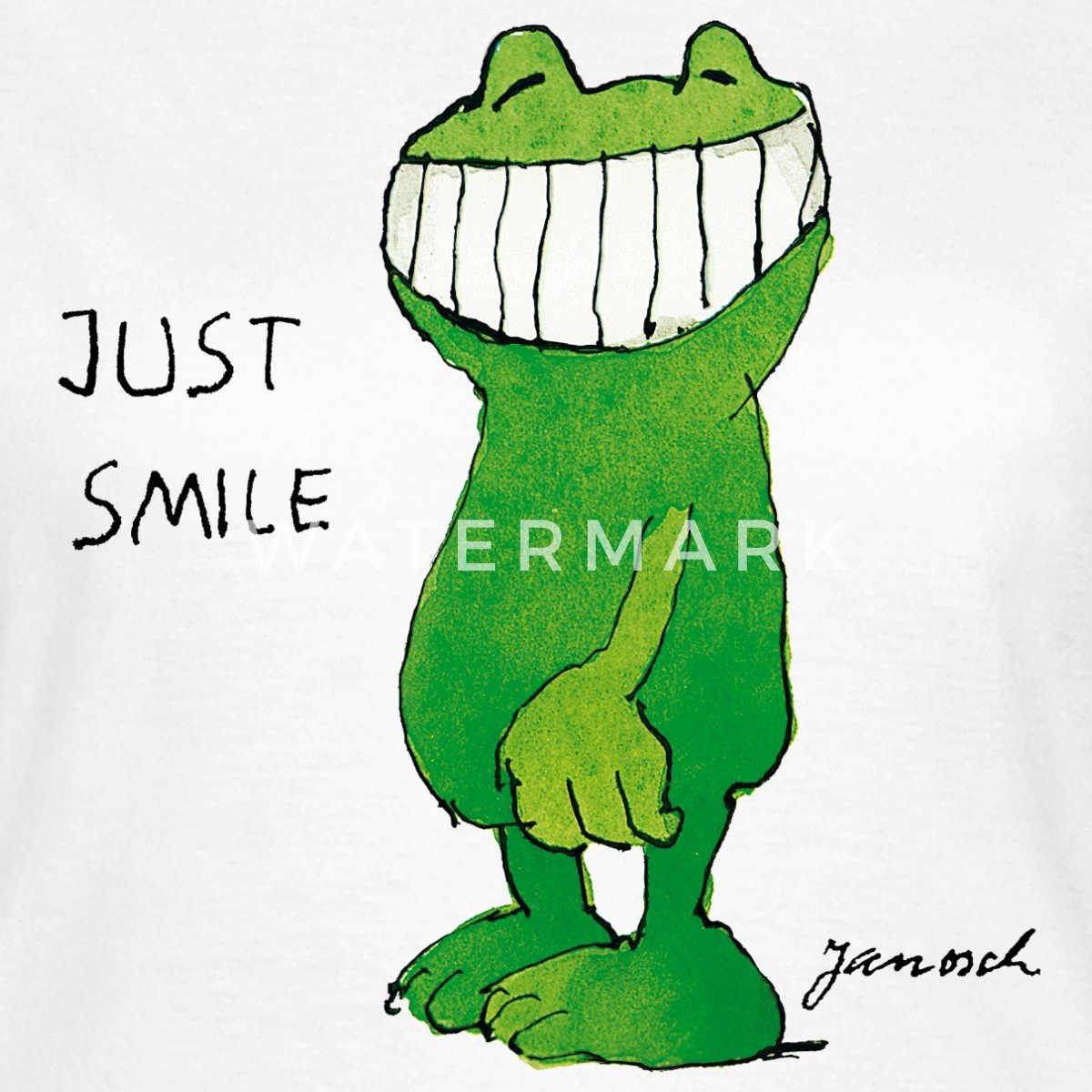 Spreadshirt T-Shirt Janosch Günter Kastenfrosch Just günstig online kaufen