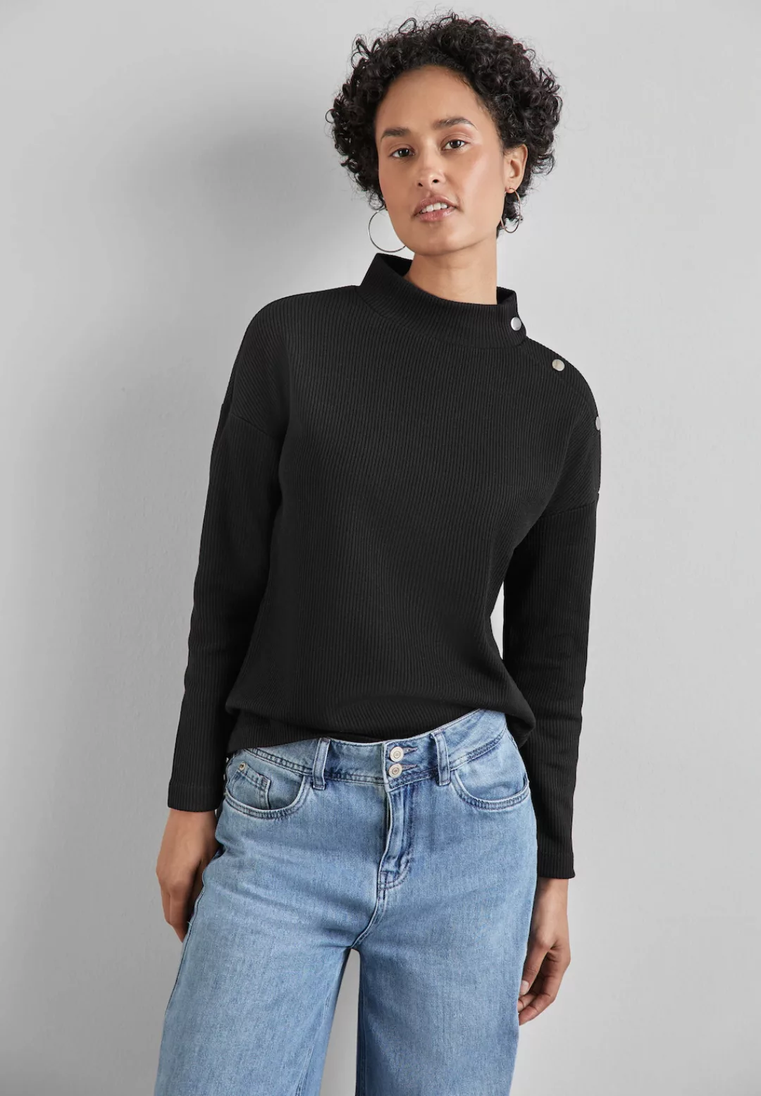 STREET ONE Langarmshirt, mit Turtleneck günstig online kaufen