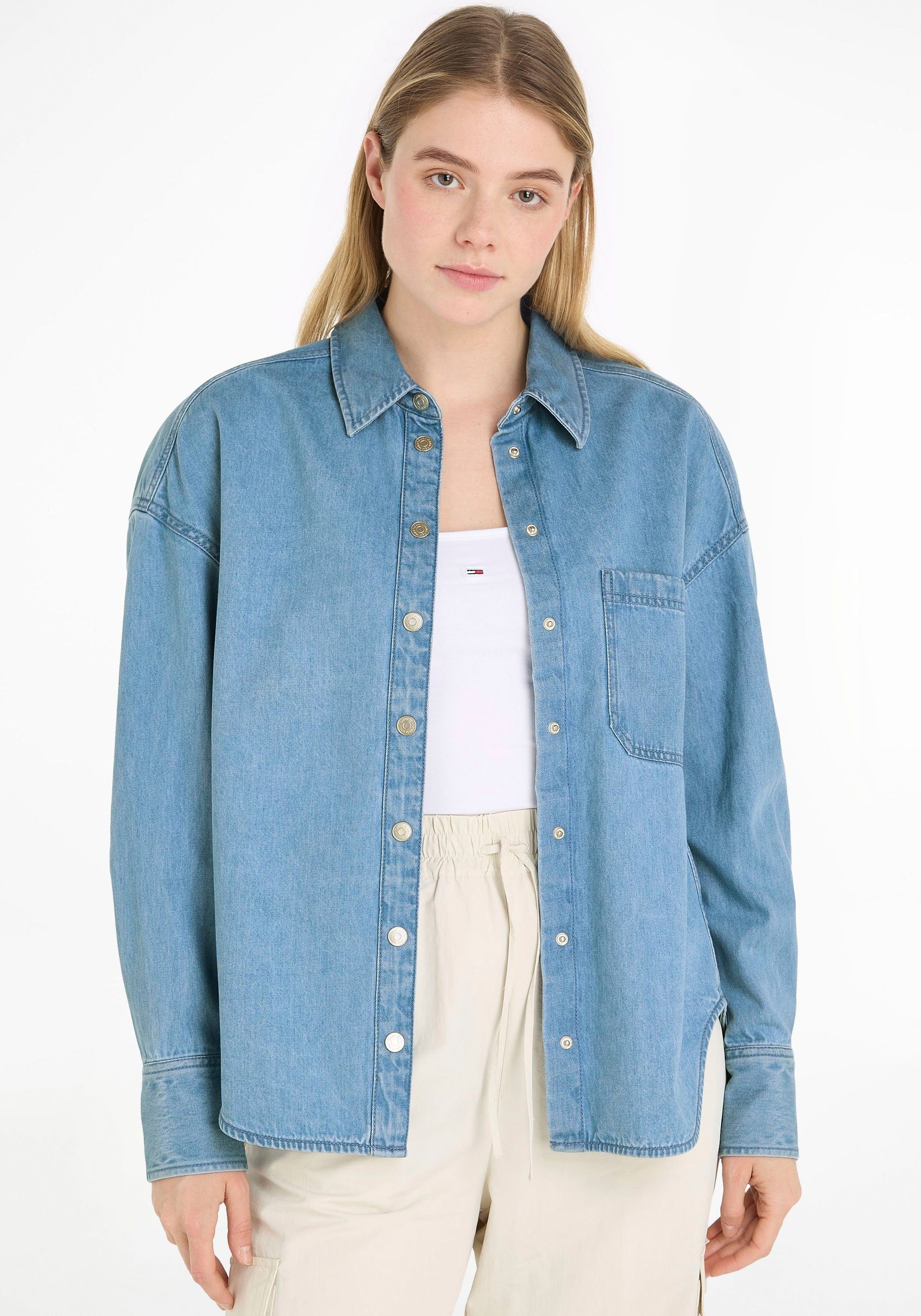 Tommy Jeans Curve Blusentop TJW DENIM günstig online kaufen
