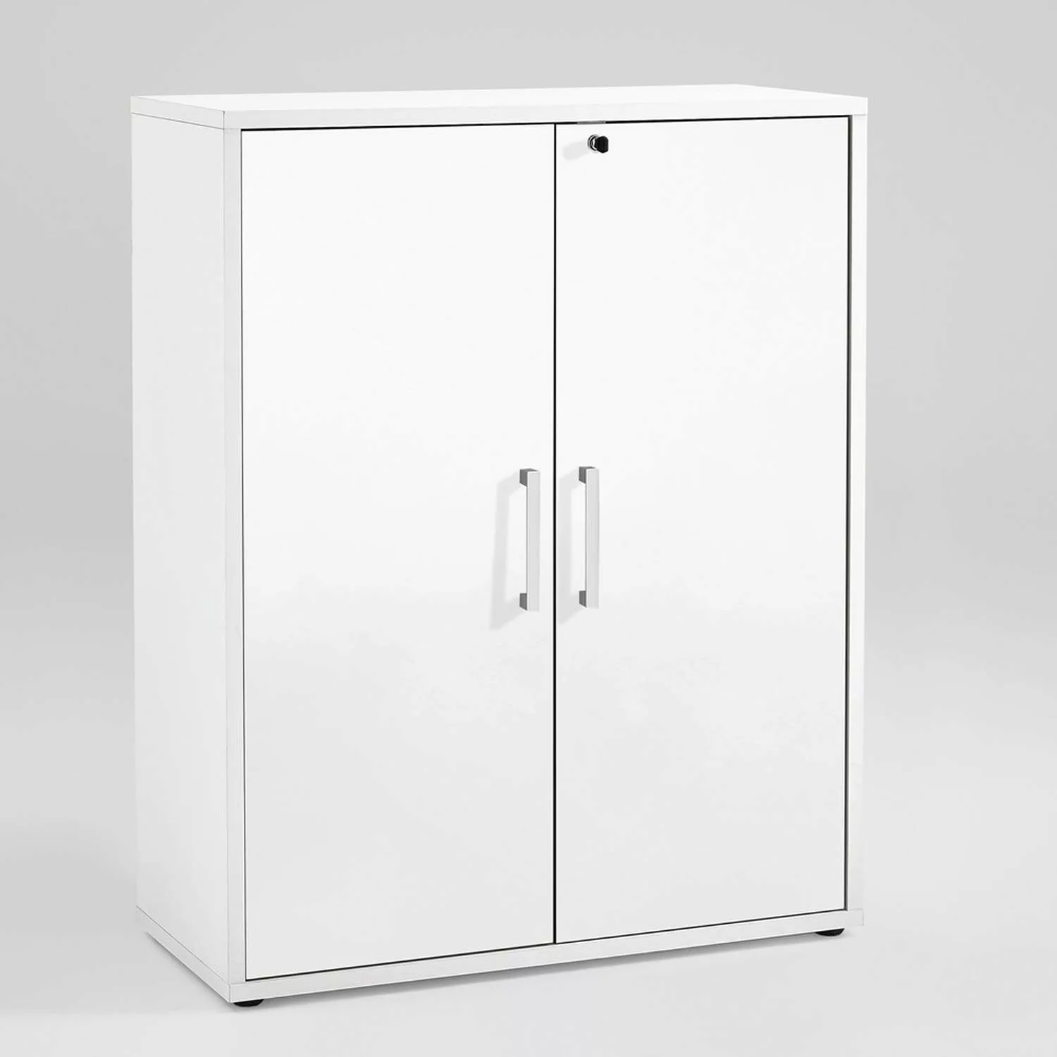 Büro Regalkombination COLUMBUS-10 in Brilliantweiß matt, mit Türensatz - B/ günstig online kaufen