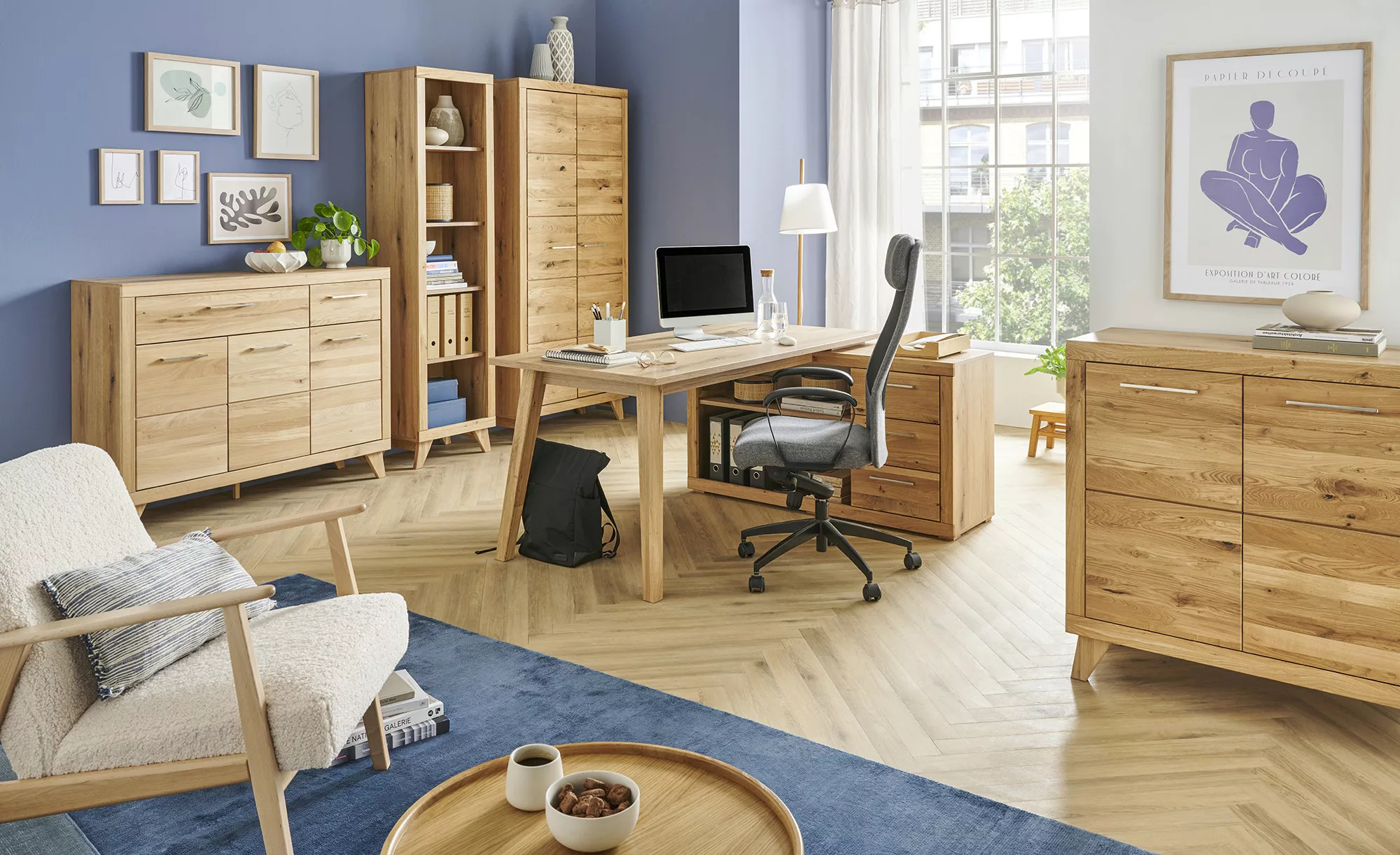 smart Aktenschrank  Oslo ¦ holzfarben ¦ Maße (cm): B: 91 H: 84 T: 42 Schrän günstig online kaufen