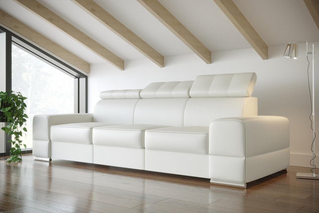 Xlmoebel Sofa Große Design-Ledercouch in Weiß für vier Personen -, Hergeste günstig online kaufen