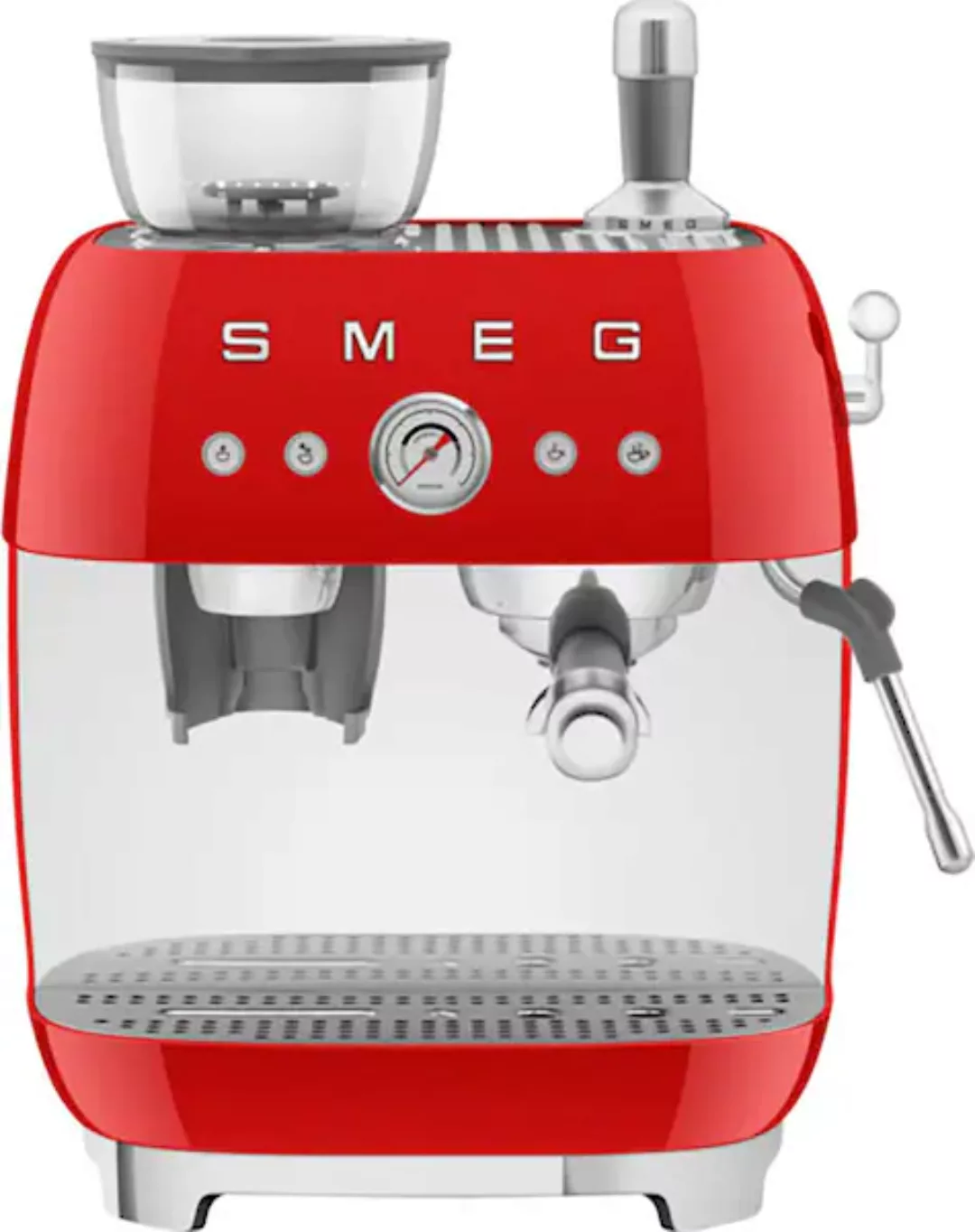 Smeg Espressomaschine »EGF03RDEU«, mit integrierter Kaffeemühle günstig online kaufen