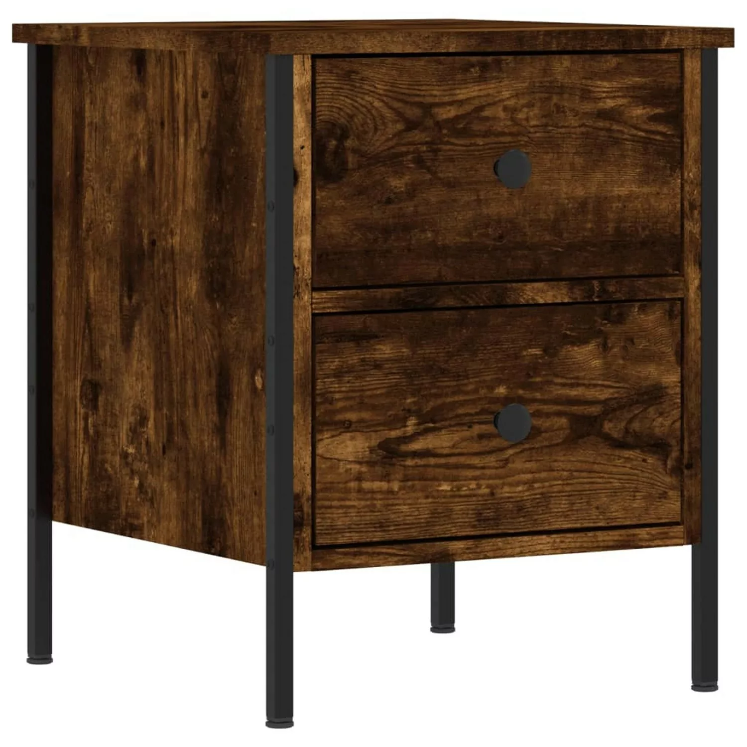 vidaXL Nachttisch Räuchereiche 40x42x50 cm Holzwerkstoff Modell 1 günstig online kaufen