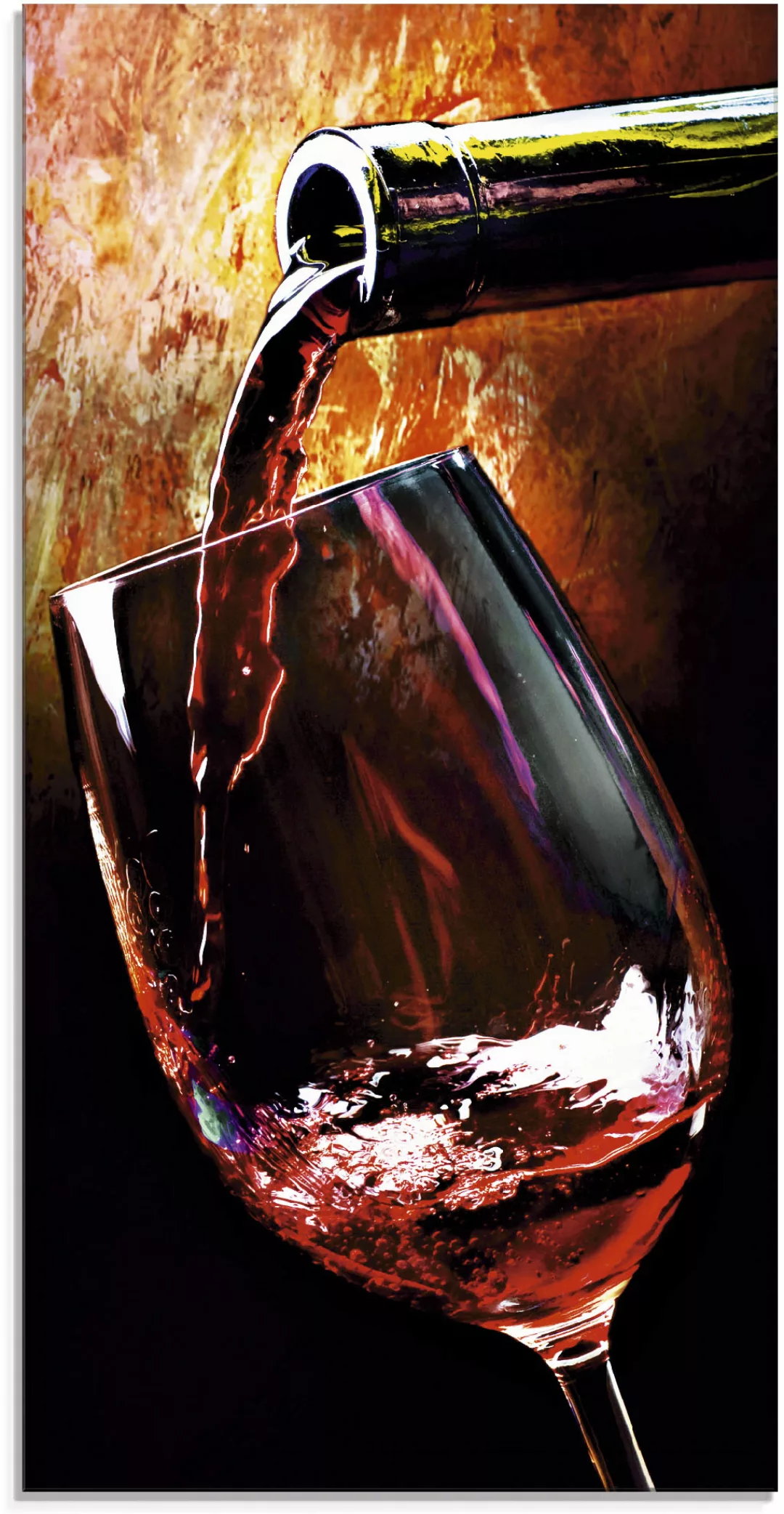 Artland Glasbild "Wein - Rotwein", Getränke, (1 St.), in verschiedenen Größ günstig online kaufen
