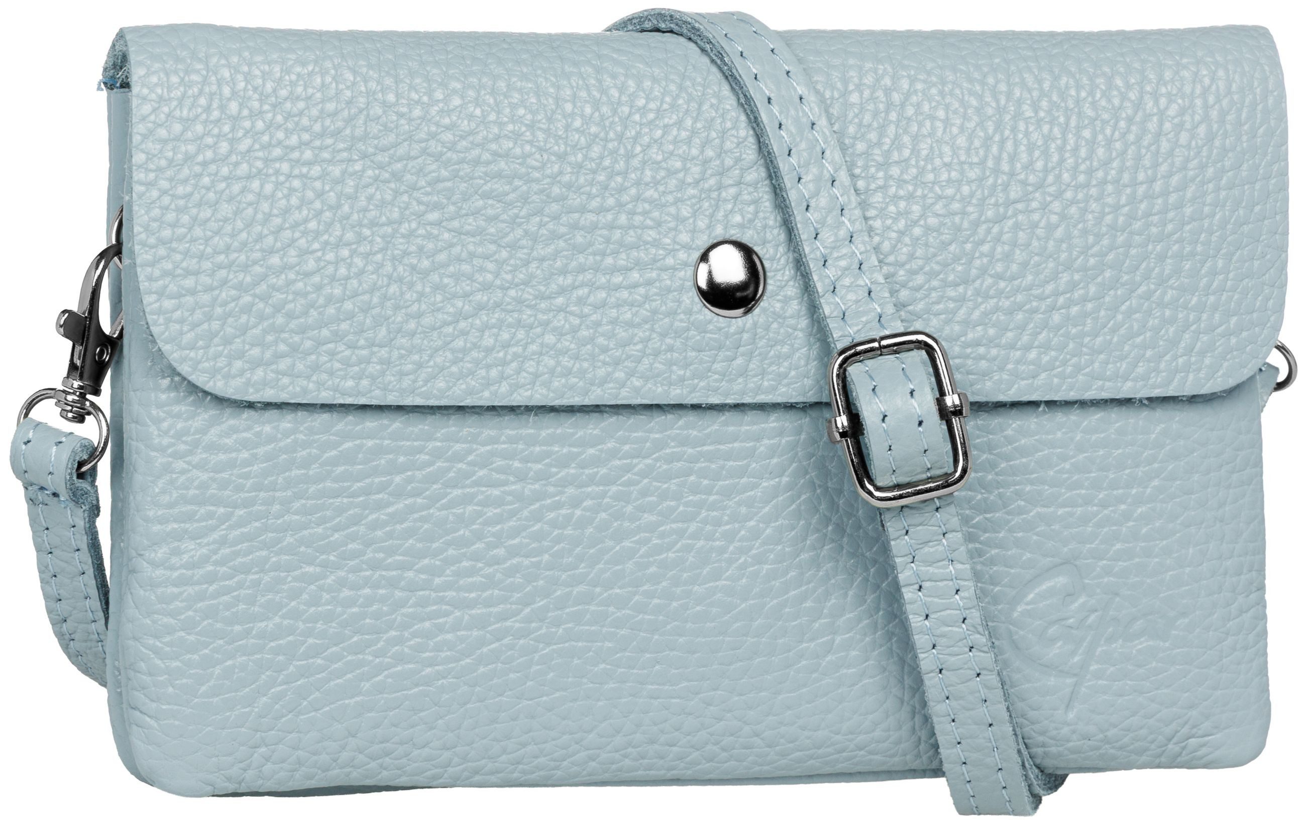 Caspar Umhängetasche Kleine Leder Clutch Damen günstig online kaufen