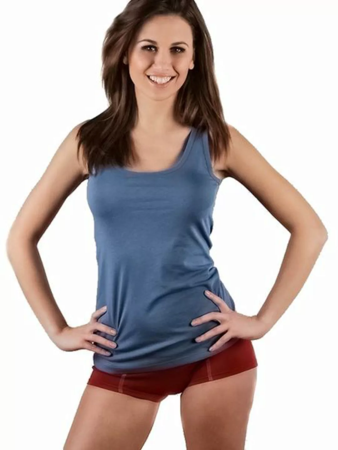Damen Tank Top 4 Farben Bio-baumwolle Unterhemd T-shirt günstig online kaufen