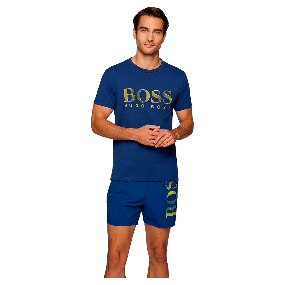 Boss Upf 50+ Relaxed Fit Kurzarm T-shirt S Dark Blue günstig online kaufen