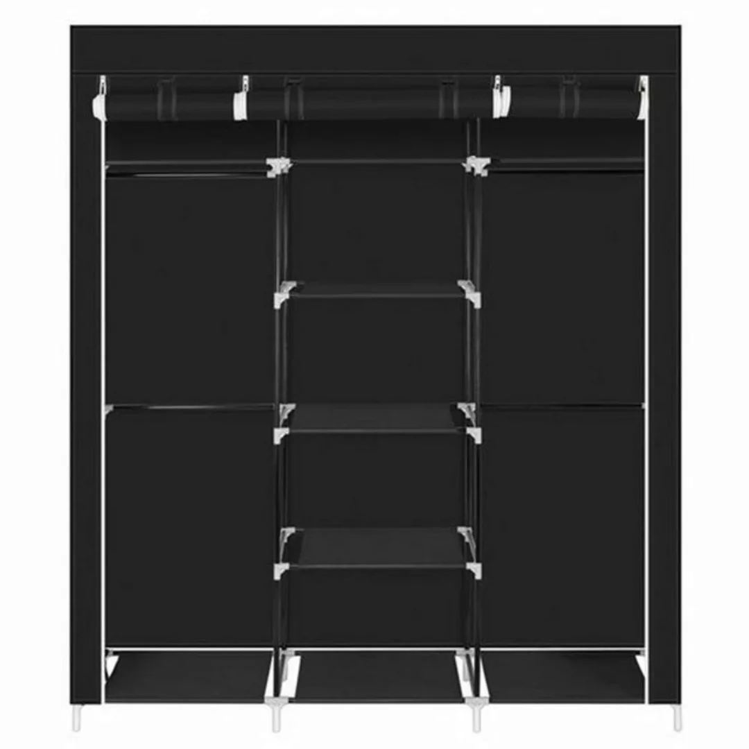 XDeer Kleiderschrank Portable Kleiderschrank Double Rod Stoffschrank Kleide günstig online kaufen