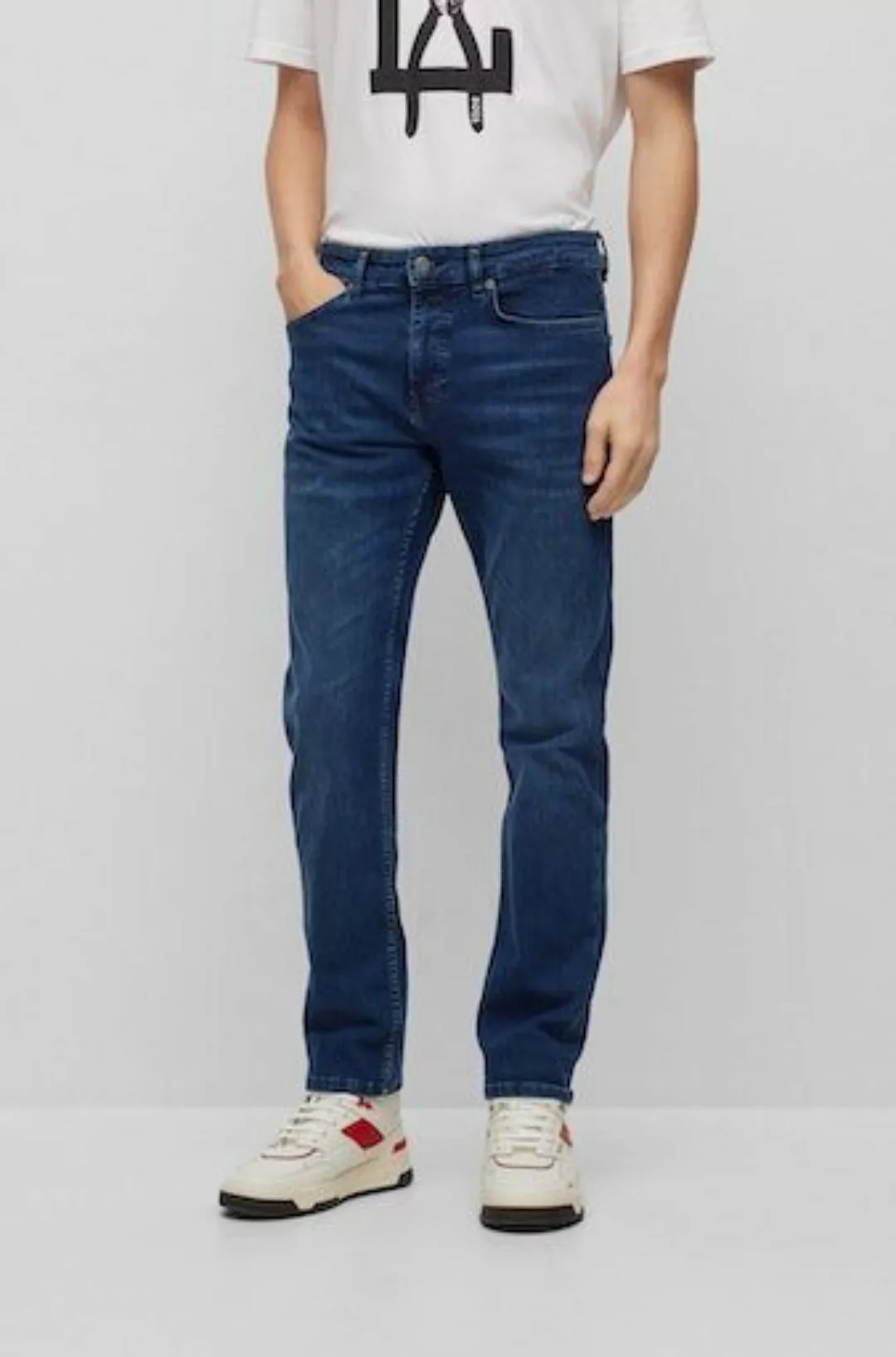 BOSS ORANGE Straight-Jeans Delaware BC-P mit BOSS ORANGE Logobadge günstig online kaufen