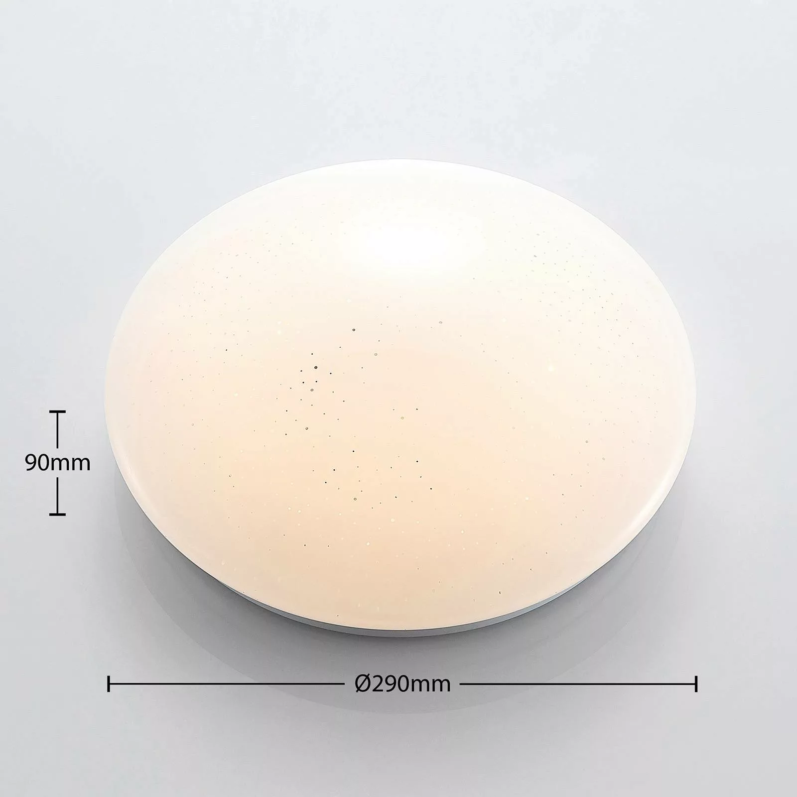 Lindby LED-Deckenleuchte Janosch, weiß, Ø28cm, Fernbedienung günstig online kaufen
